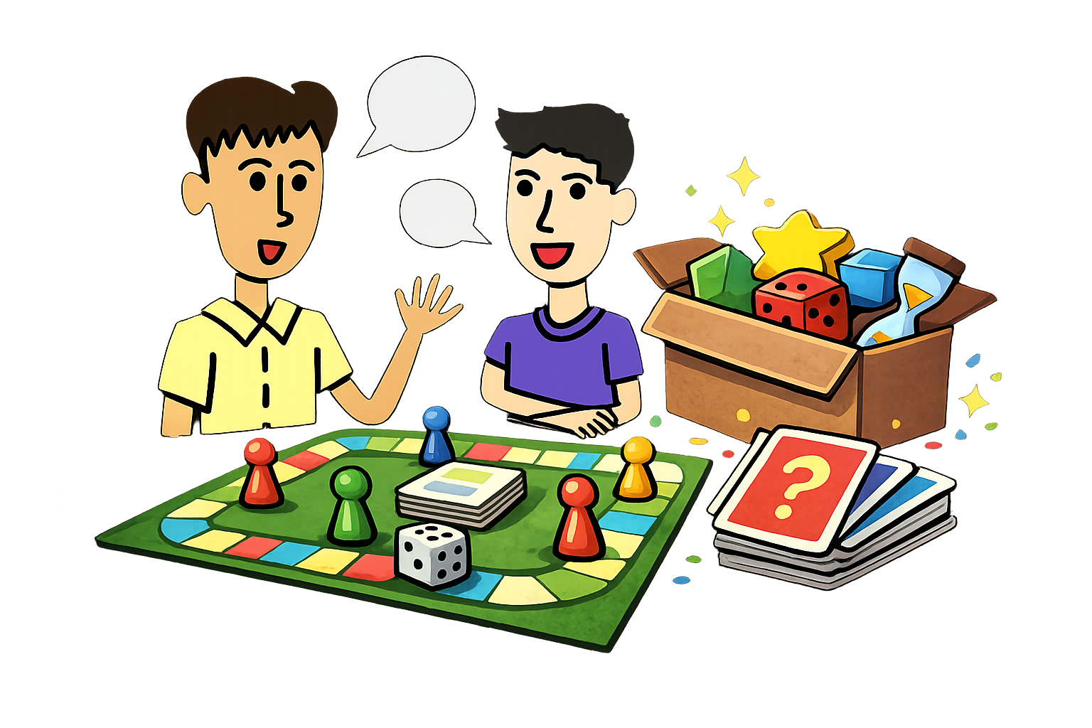 Jeu coopératif coloré et joyeux